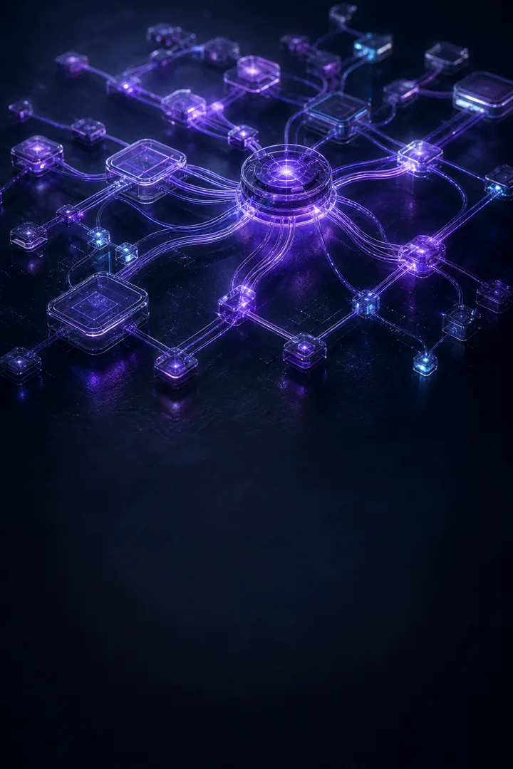 Rede avançada de workflows conectados a um núcleo de automação