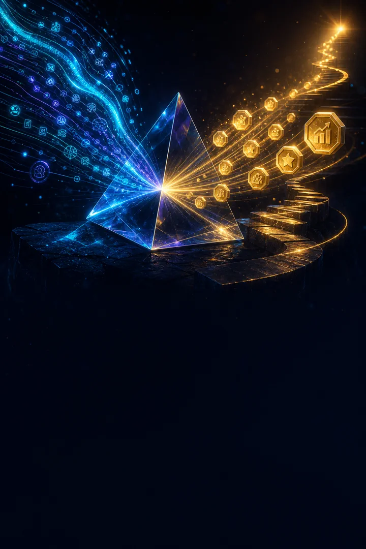 Inteligência digital sendo transformada em valor e crescimento